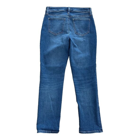 Chico's Women's 2 So Slimming Girlfriend Slim Leg Crop Blue Denim Mid-Rise Jeans - Picture 4 of 4